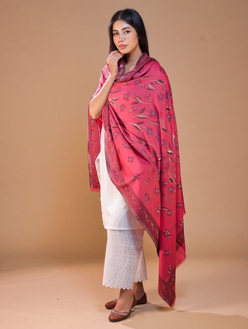 Women's Kani Floral Wool Shawl